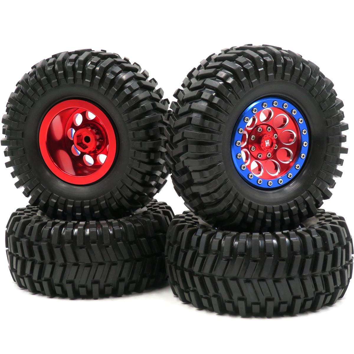 アルミホイール　タイヤ 2.2 ビードロック　trx4 トラクサス　クローラー Amazon | TRX4 2.2 ビードロックホイール 4個 1/10 RCクローラー